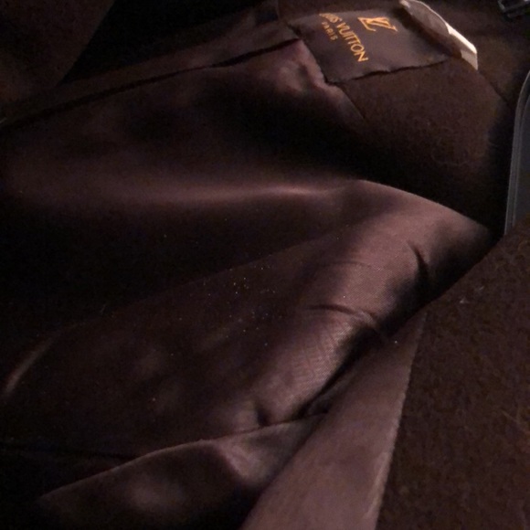 LOUIS VUITTON Long Wool & Cashmere Coat size 6 - Picture 9 of 9